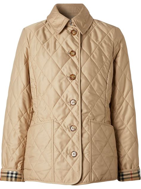 burberry midlength quilted jacket|burberry thermoregulated jacket price.